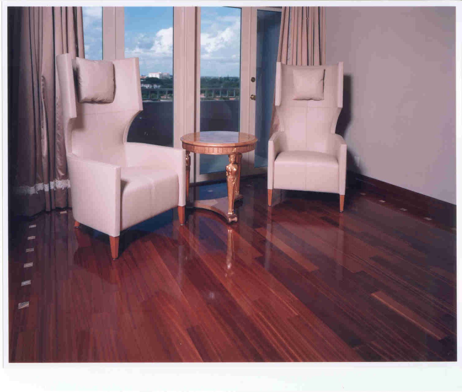 Richly finished hardwood floor completed by Endurance Floor Company