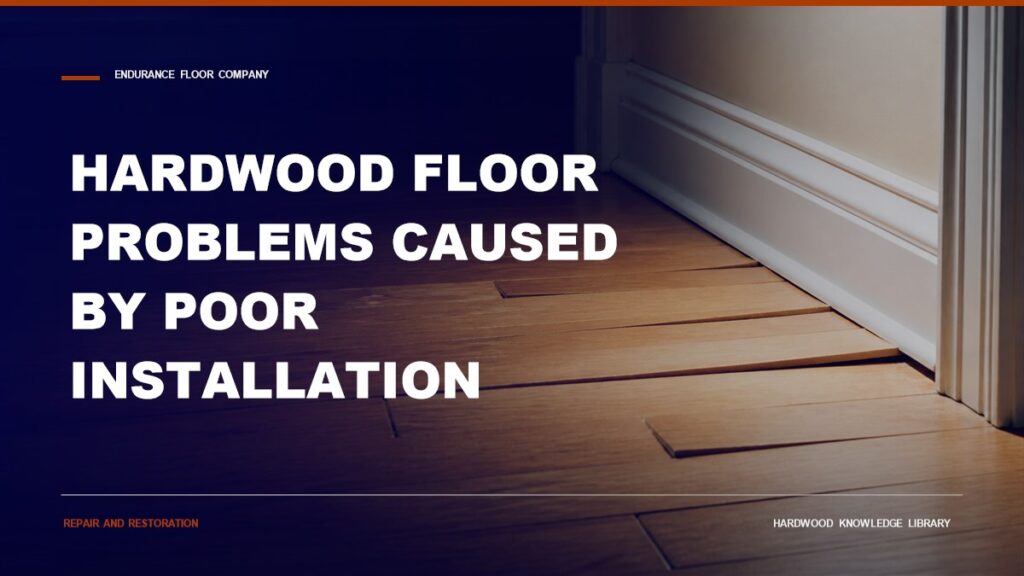 Hardwood Floor Problems Caused By Poor Installation