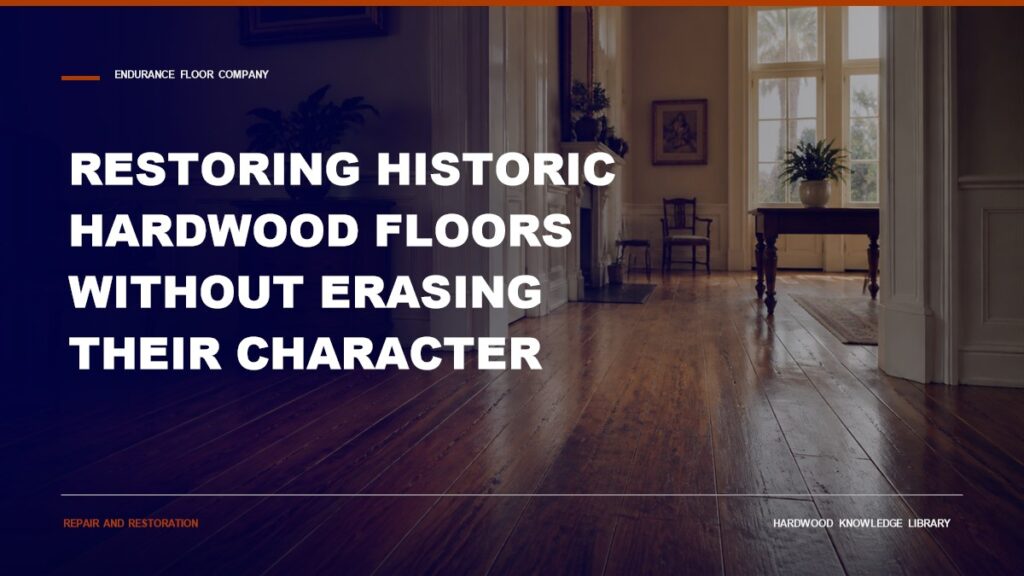 Restoring Historic Hardwood Floors Without Erasing Their Character